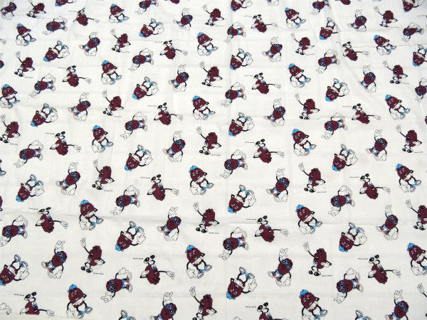 【カリフォルニアレーズンズ】ズンちゃん・1988年・ヴィンテージ・ファブリック/生地 USA