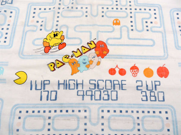 【パックマン】PAC-MAN・80'sヴィンテージ・ユーズドシーツ(ボックスタイプ)