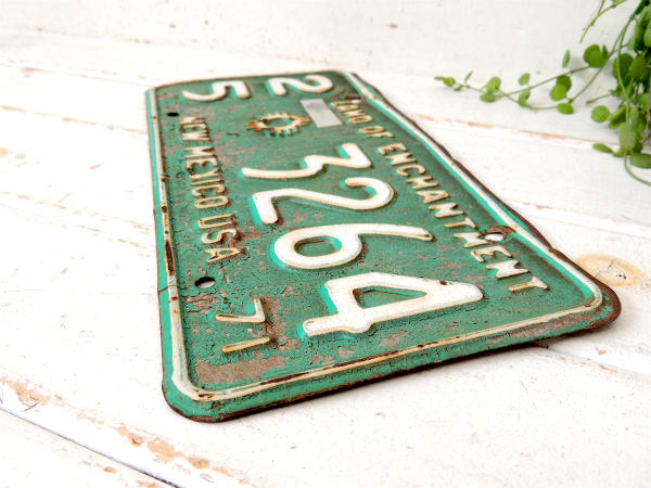 【1971's・ニューメキシコ州】・トラック・ヴィンテージ・ナンバープレート・カーライセンスプレート