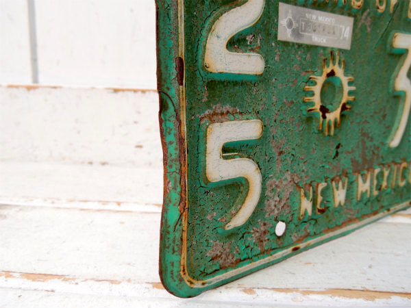 【1971's・ニューメキシコ州】・トラック・ヴィンテージ・ナンバープレート・カーライセンスプレート