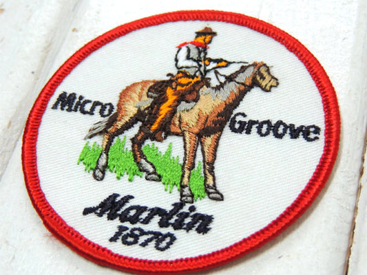 1870s マーリン 銃 ウエスタン・ショットガン&ライフル・ヴィンテージ・刺繍・ワッペン・デッドストック