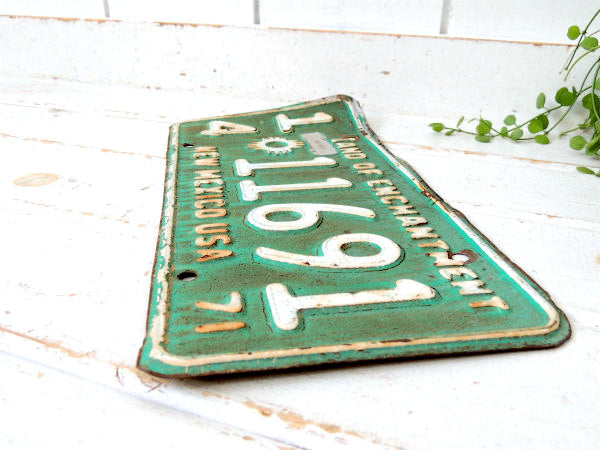 【1971's・ニューメキシコ州】USA・トラック・ヴィンテージ・ナンバープレート・カーライセンス