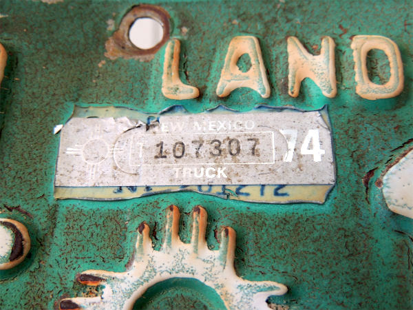 【1971's・ニューメキシコ州】USA・トラック・ヴィンテージ・ナンバープレート・カーライセンス