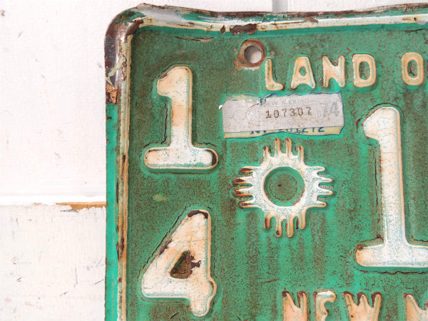 【1971's・ニューメキシコ州】USA・トラック・ヴィンテージ・ナンバープレート・カーライセンス