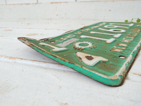 【1971's・ニューメキシコ州】USA・トラック・ヴィンテージ・ナンバープレート・カーライセンス