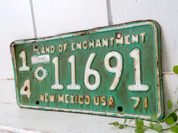 【1971's・ニューメキシコ州】USA・トラック・ヴィンテージ・ナンバープレート・カーライセンス