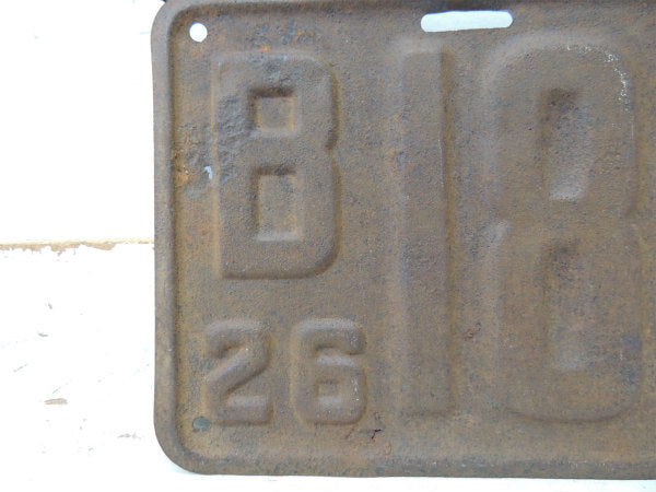 【ミネソタ州・1926s】オールドアメリカン・アンティーク・ナンバープレート・アメ車・クラシックカー
