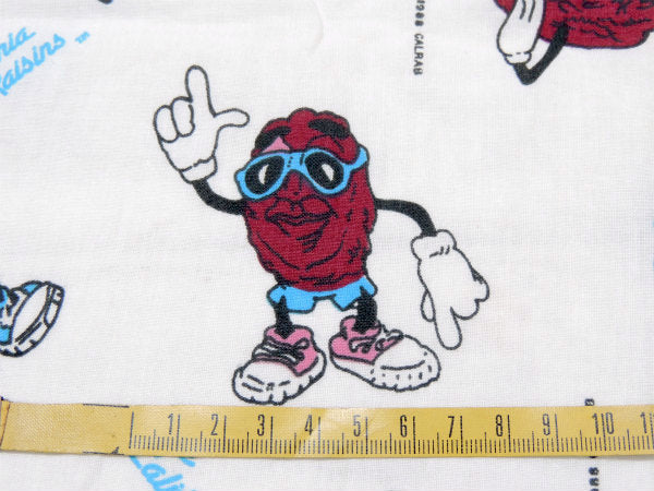 【カリフォルニアレーズンズ】USA・ズンちゃん・80'sヴィンテージ・ファブリック/生地 USA