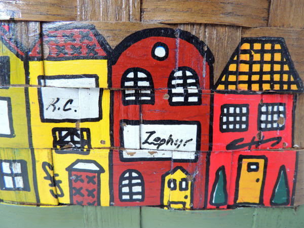 【Caro-Nan】1979年・アンティーク・カロナンバスケット/カゴバッグ/ハンドバッグ