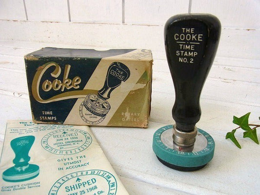 【THE COOKE】箱&説明書付き・ヴィンテージ・タイムスタンプ/スタンプ USA