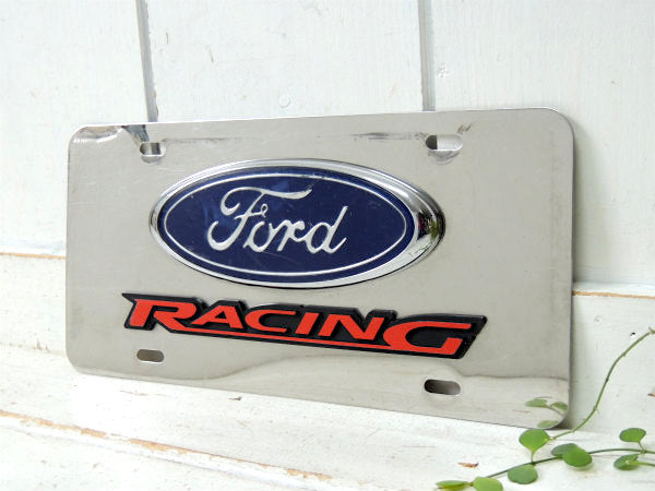 Ford RACING フォード レーシング ナンバープレート アメ車 エンブレム USA ガレージ雑貨