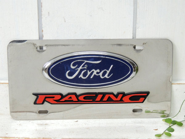 Ford RACING フォード レーシング ナンバープレート アメ車 エンブレム USA ガレージ雑貨