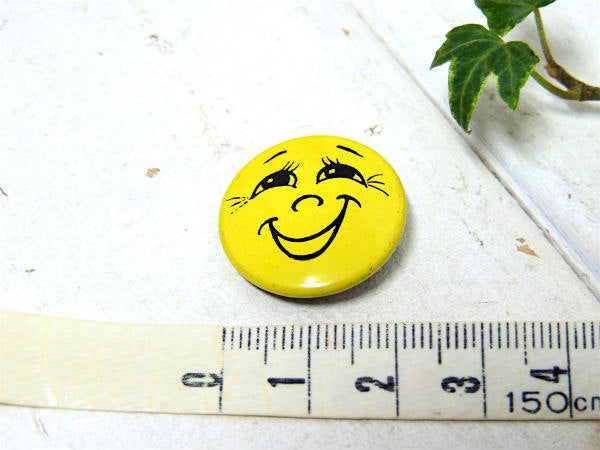 【スマイル・smile・笑顔】LOVE・1960~1970・ヴィンテージ・缶バッジ・USA