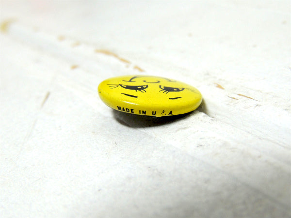 【スマイル・smile・笑顔】LOVE・1960~1970・ヴィンテージ・缶バッジ・USA