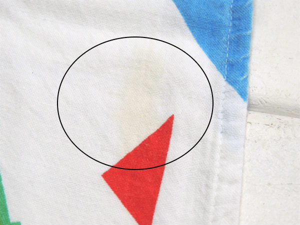 【ミッキーマウス】ペナント&スポーツ柄・コットン100%・ヴィンテージ・USEDボックスシーツ