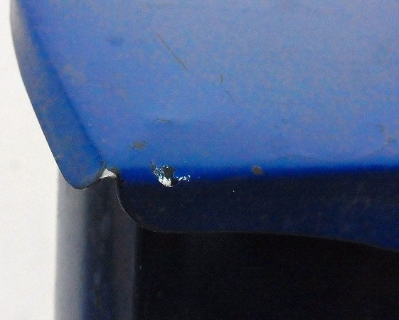 新聞受け付き・横型・青色・メールボックス/郵便受け/ポスト USA