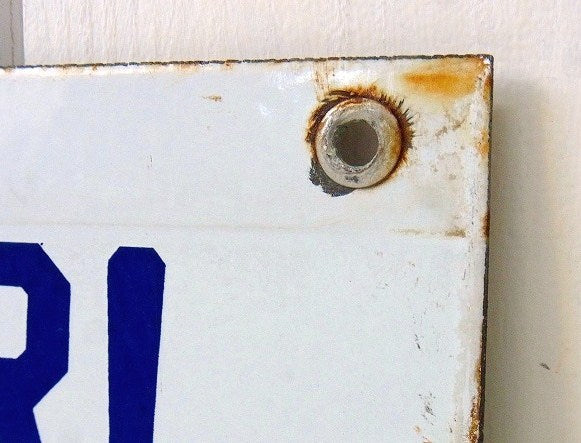 【DANGER】ホーロー製・ヴィンテージ・両面サインプレート/看板 USA