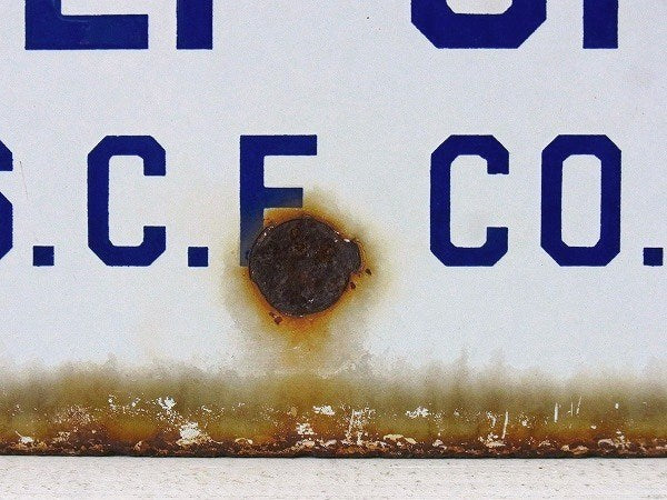 【DANGER】ホーロー製・ヴィンテージ・両面サインプレート/看板 USA