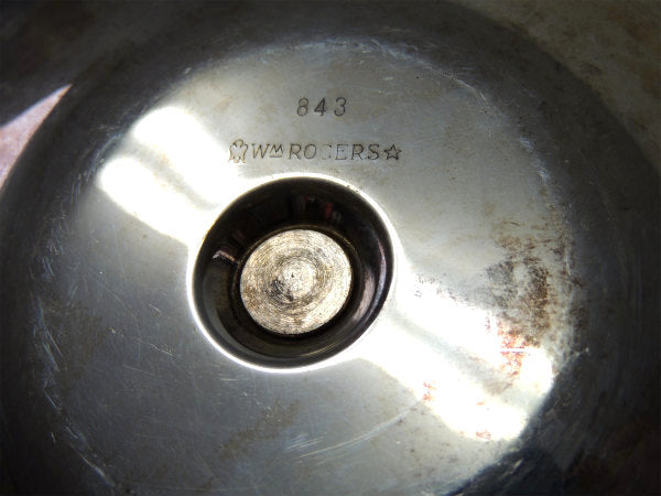 【WM ROGERS】シルバー製・アンティーク・2段トレイ/アフタヌーンティートレイ