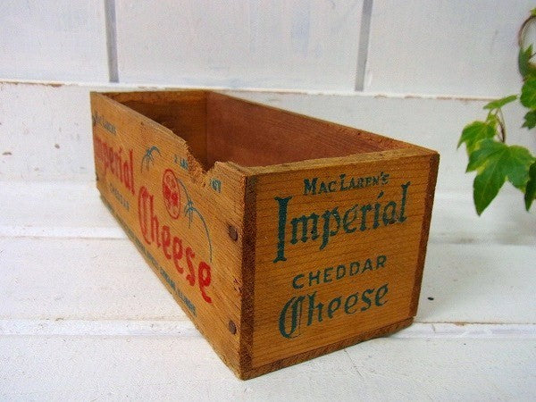 【Imperial Cheese】クラフト社・木製・アンティーク・チーズボックス/木箱　USA