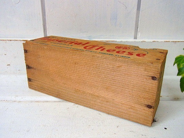 【Imperial Cheese】クラフト社・木製・アンティーク・チーズボックス/木箱　USA