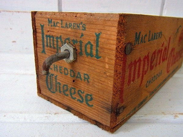 【Imperial Cheese】クラフト社・木製・アンティーク・チーズボックス/木箱　USA