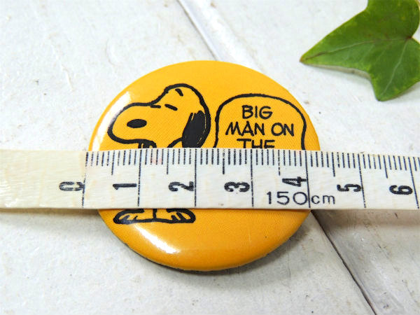 1950's・BIG MAN ON THE CAMPUS!スヌーピー・ヴィンテージ・缶バッジ・未使用