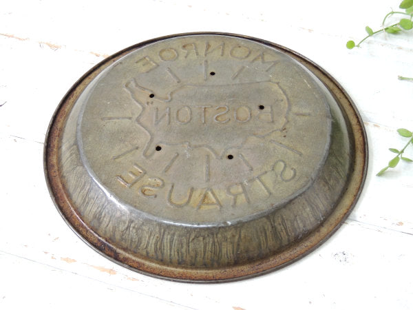 MONROE BOSTON STRAUS 1940s〜USA地図・ビンテージ・パイ皿・パイプレート