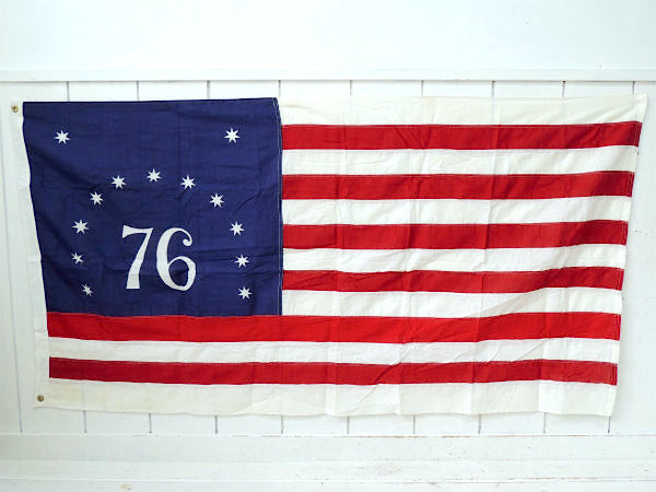 貴重【13★・76記念物・星条旗】アメリカ・USA・フラッグ・ビンテージ・デッドストック・旗