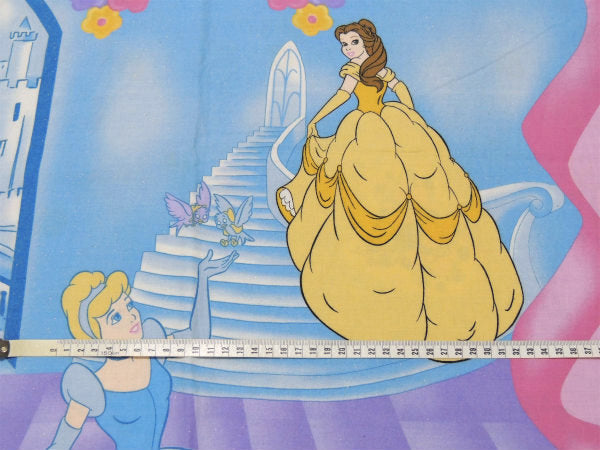 【ディズニープリンセス】シンデレラ&白雪姫&オーロラ姫&ベル・両面タイプ・ラメ入り・タペストリー
