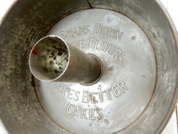 SWANS DOWN CAKE FLOUR メタル US アンティーク ケーキモールド 菓子型 焼型