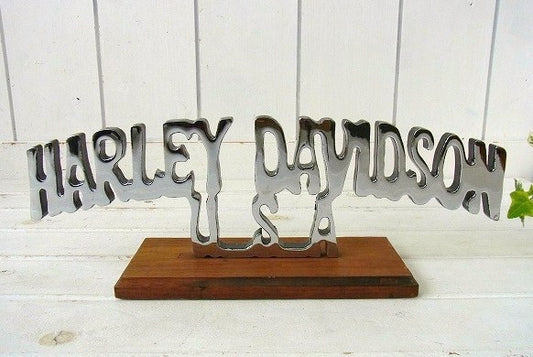 HARLEY DAVIDSON USA ハーレーダビッドソン ヴィンテージ サイン 看板 オブジェ オートバイ カスタムショップ