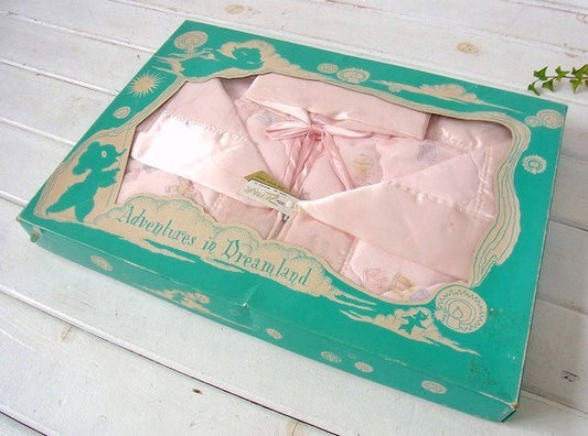 うさぎ&クマ柄・キルティング製・デッドストック・ヴィンテージ・おくるみセット USA