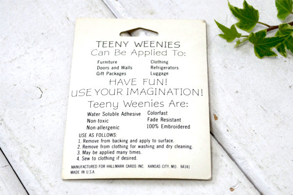 USA ホールマーク・1970s・亀・スマイル・笑顔・デッドストック・ヴィンテージ・ワッペン・刺繍