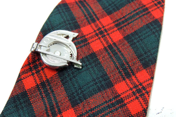 【CRAFTSMAN・丸鋸モチーフ】ヴィンテージ・クラフトマン・タイピン・シルバーメッキ