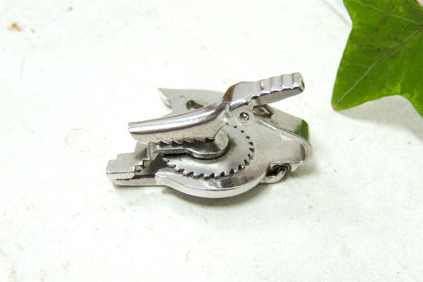 【CRAFTSMAN・丸鋸モチーフ】ヴィンテージ・クラフトマン・タイピン・シルバーメッキ
