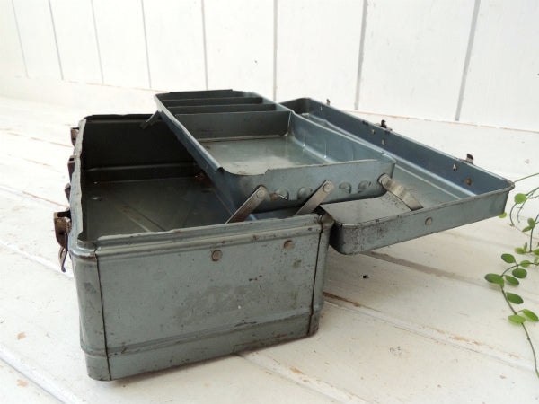 【CLIMAX】工業系・2段式・ヴィンテージ・ツールボックス・ツールケース・工具箱・タックルケース