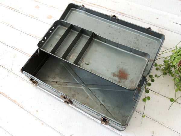 【CLIMAX】工業系・2段式・ヴィンテージ・ツールボックス・ツールケース・工具箱・タックルケース