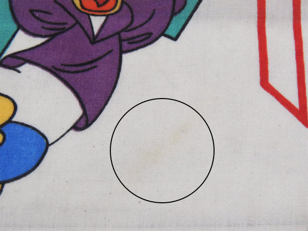 【ミッキー&フレンズ】アルファベット柄・ヴィンテージ・ユーズドシーツ(ボックスタイプ) USA