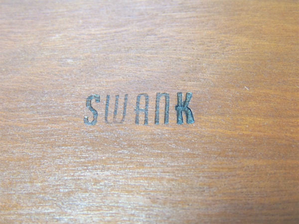 SWANK スワンク ミッドセンチュリー 木製 ビンテージ バレットトレイ アクセサリー棚 宝石箱