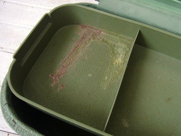 【Starline】ミントグリーン色・ヴィンテージ・メイクボックス/コスメボックス USA