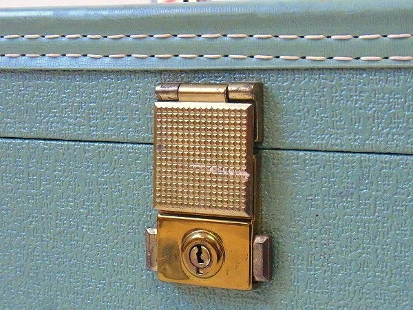 【Starline】ミントグリーン色・ヴィンテージ・メイクボックス/コスメボックス USA