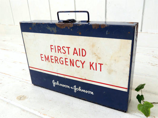 【ジョンソン&ジョンソン】FIRST AID・ファーストエイド・ヴィンテージ・救急箱・USA