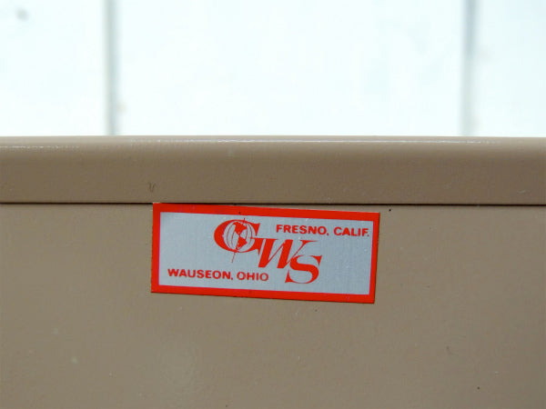 【1960's~GWS】工業系・ベージュ・メタル製・ヴィンテージ・書類スタンド・書類ラック・USA