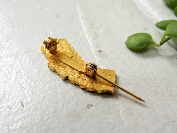 カリフォルニア州 地図 CAL.SWIMMING 水泳 ヴィンテージ・ブローチ・アクセサリー・1950's~