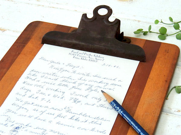 【1930~1940s】木製×アイアン製・アンティーク・バインダー・ファイルホルダー・USA