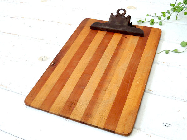 【1930~1940s】木製×アイアン製・アンティーク・バインダー・ファイルホルダー・USA