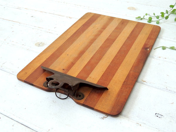 【1930~1940s】木製×アイアン製・アンティーク・バインダー・ファイルホルダー・USA