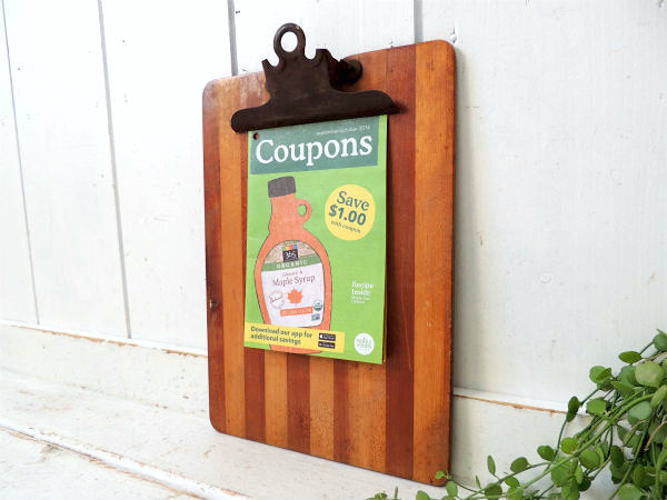 【1930~1940s】木製×アイアン製・アンティーク・バインダー・ファイルホルダー・USA