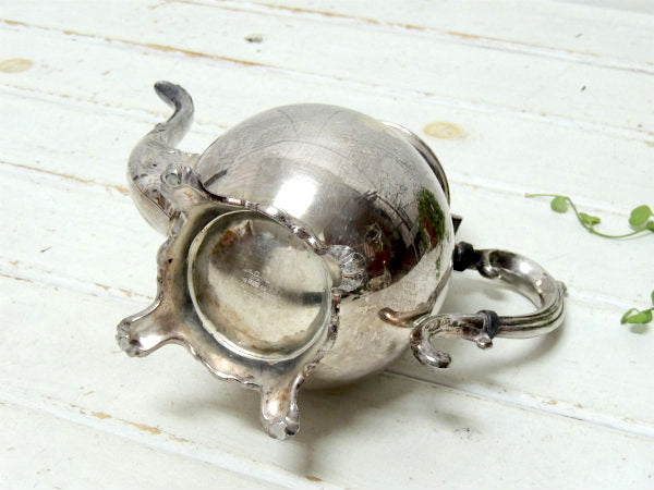 【F.B. ROGERS SILVER CO】シルバー製・アンティーク・ティーポット/ポット/銀食器